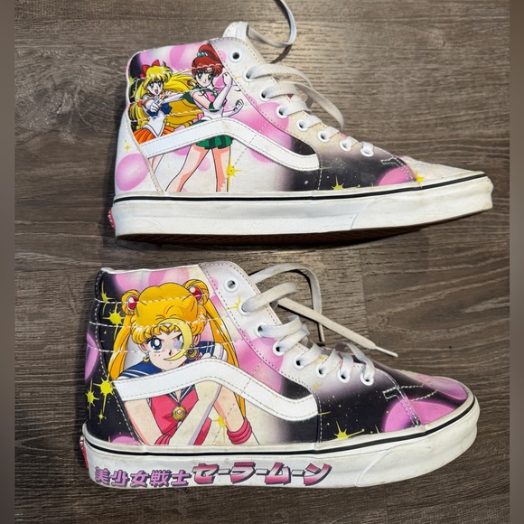 Vans Other - Sailor Moon Vans High Tops Sk8-Hi Pretty Guardian Anime Mens 9.5 Womens 11